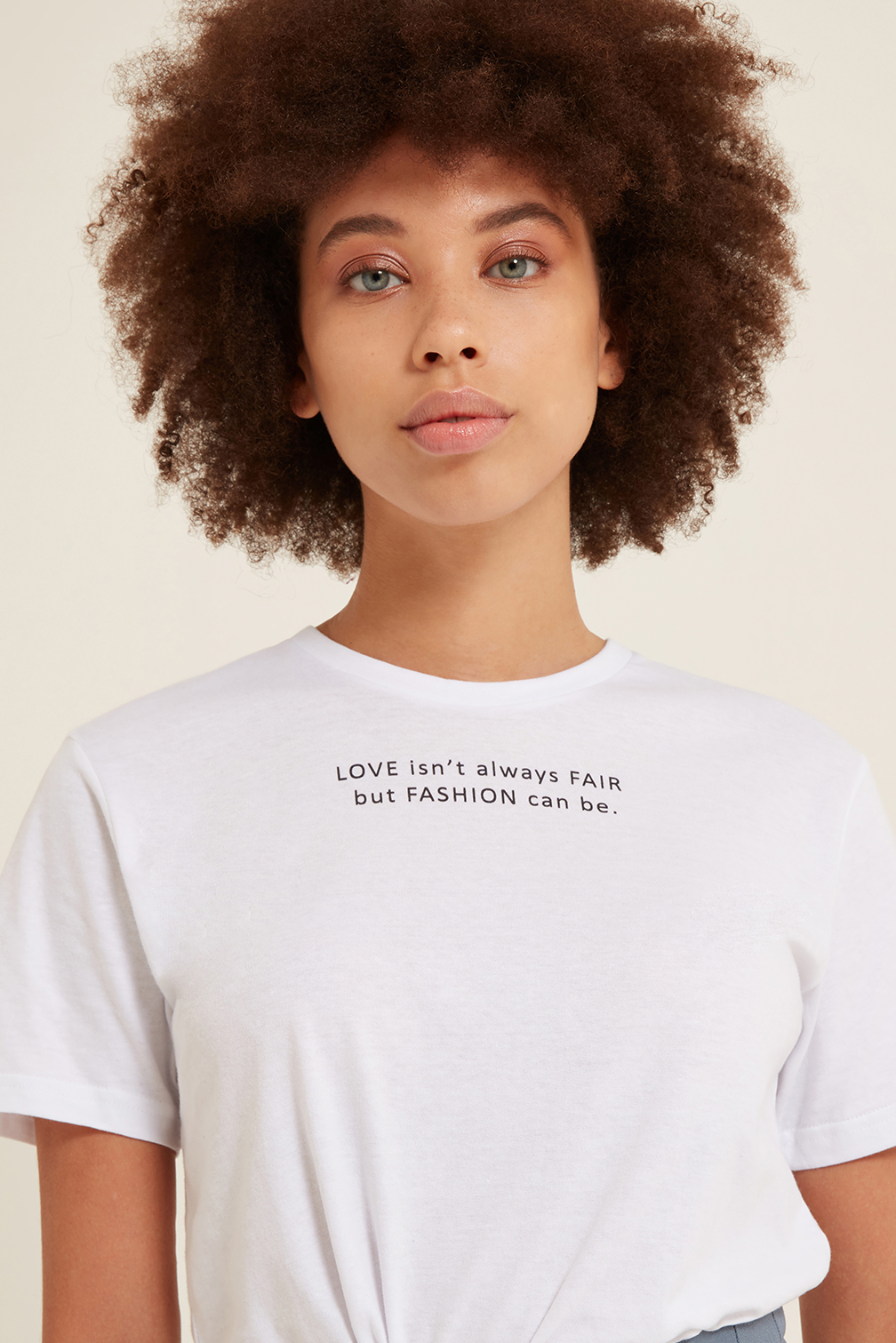 Love Fair Fashion T-shirt White – SABINNA